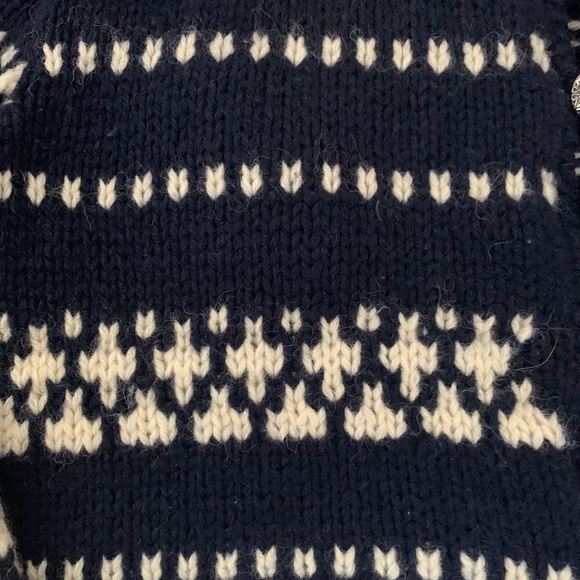 Vintage Pringle Of Scotland Knit Cardigan Sweater 100% Wool Shetland Small 1960s - Picture 3 of 11